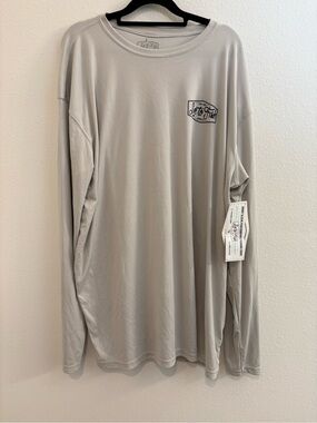 Loose-Fit Long Sleeve Shirt in Light Gray by